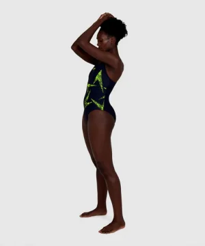 Alternative view of Speedo Boomstar Placering Racerback (Navy/Gul) - Dam